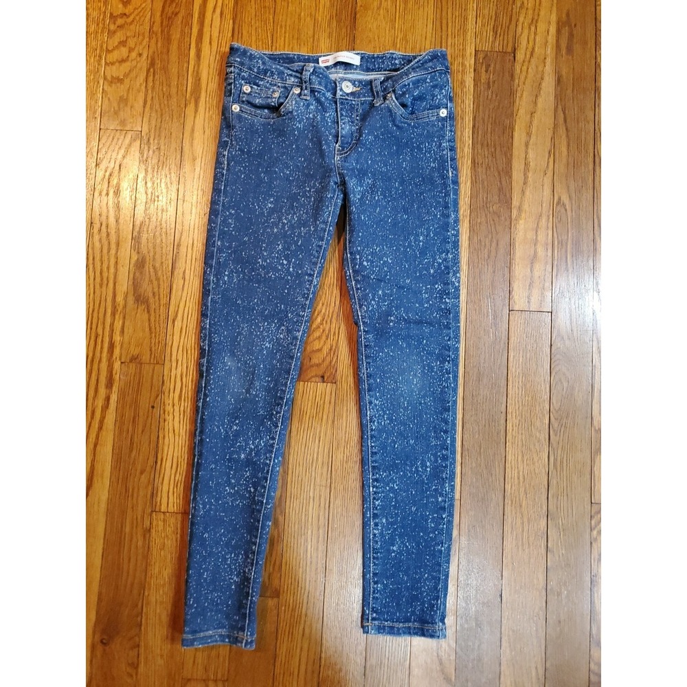 Girls Levi's 710 Super Skinny Galactic Stretch Jeans Sz 10 reg. Adj. Waist